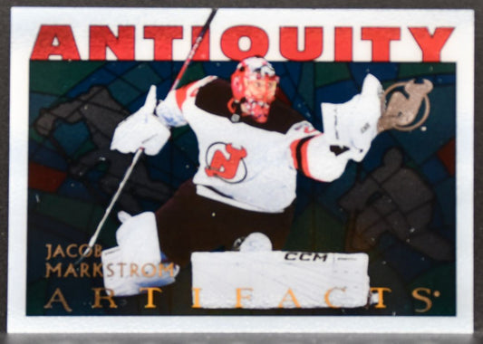 2025-26 Upper Deck Artifacts Antiquity Jacob Markstrom AT-17 New Jersey Devils 9387