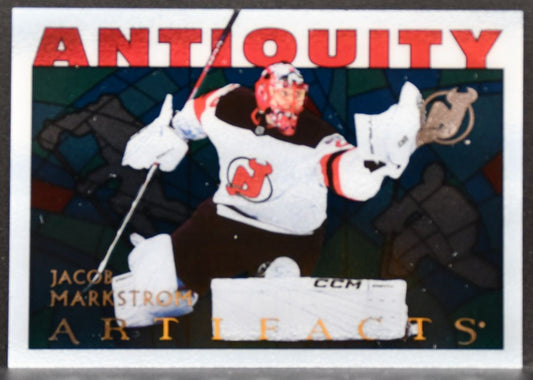 2025-26 Upper Deck Artifacts Antiquity Jacob Markstrom AT-17 New Jersey Devils 9387