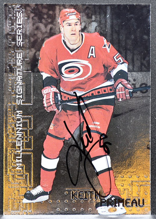 1999-100 Be a Player Millennium Autographs Keith Primeau 48 Hurricanes Auto 1061