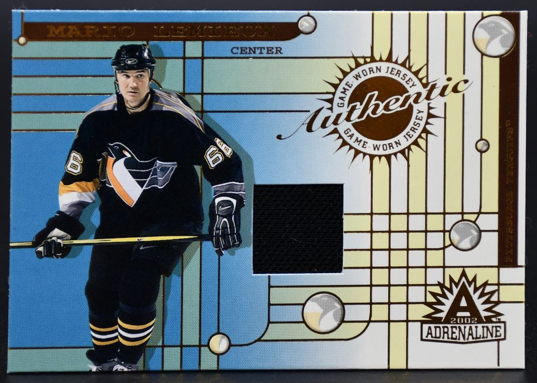 2002-03 Pacific Crown Royale Blue Mario Lemieux 78 Pittsburgh Penguins Jersey