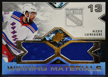 2021-22 SPx Winning Materials Alexis Lafreniere WM-AL New York Rangers Jersey 6492