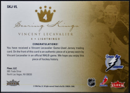 2005-06 Fleer Ultra Scoring Kings Jersey Lecavalier Lightning Jersey 9102