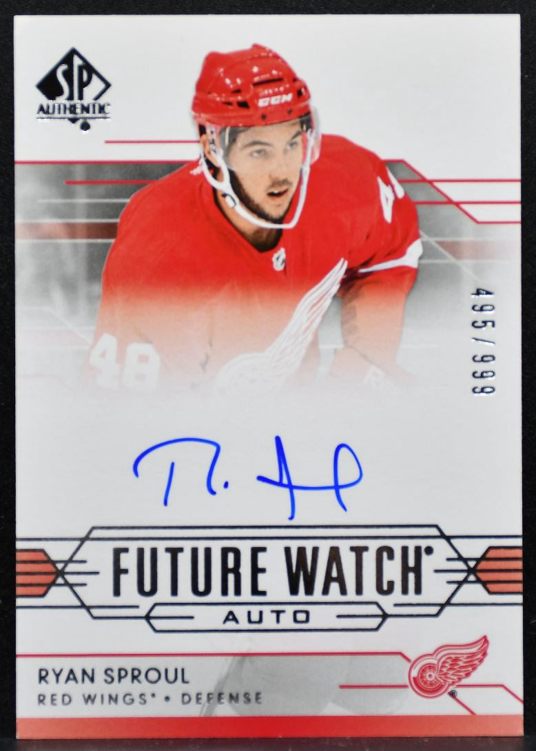 2014-15 SP Authentic Future Watch Auto Ryan Sproul RC Auto 495/999 3722