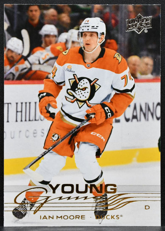 2025-26 Upper Deck Series 1 Young Guns Ian Moore 232 Anaheim Ducks RC 3691