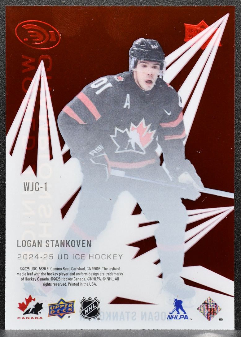 2024-25 UD Ice World Junior Championship Logan Stankoven WJC-1 Canada 85/99 7856