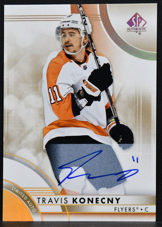 2023-24 SP Authentic Limited Auto Travis Konecny 92 Philadelphia Flyers Auto #2