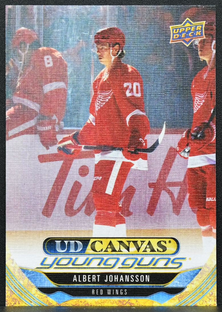 2024-25 UD Series 2 UD Canvas Young Guns Albert Johansson C214 Red Wings RC 8808