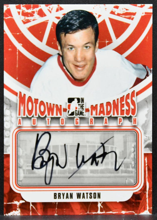 2012-13 In The Game Motown Madness Autographs Bryan Watson Red Wings Auto 2779