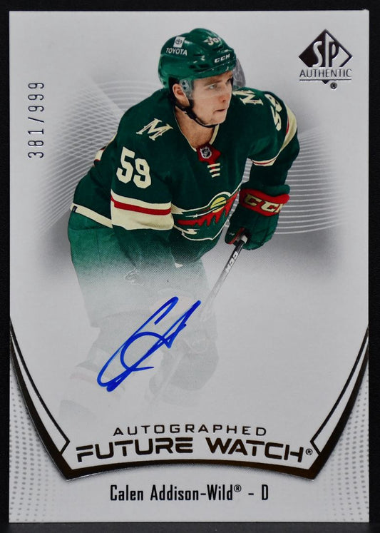 2021-22 SP Authentic Future Watch Auto Calen Addison 133 RC Auto 381/999 1234