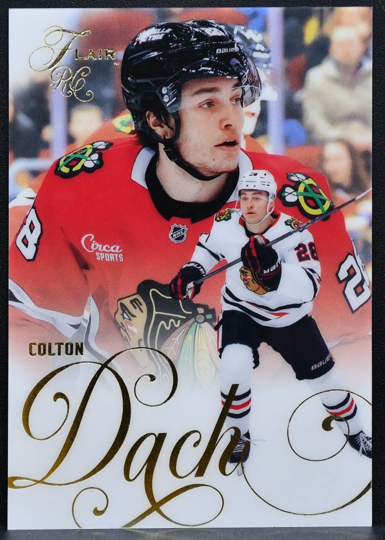 2025-26 Flair Rookie Colton Dach 152 Chicago Blackhawks RC 0368