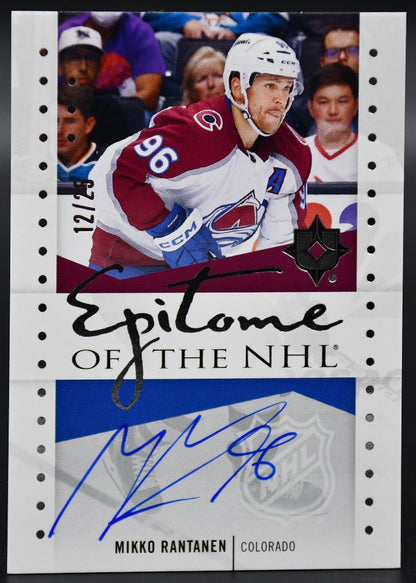 2024-25 UD Ultimate Collection Mikko Rantanen NHL-MR Colorado Avalanche Auto /25
