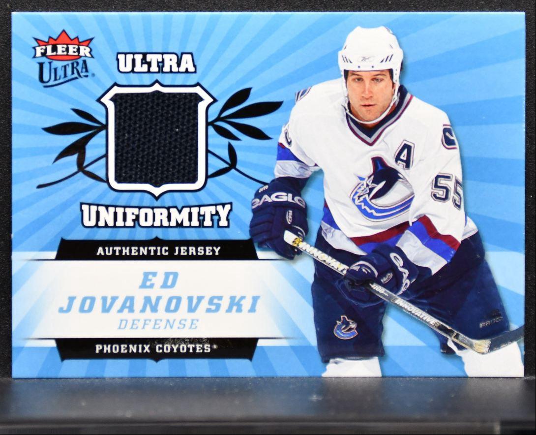 2006-07 Fleer Ultra Uniformity Ed Jovanovski U-EJ Phoenix Coyotes Jersey 4879