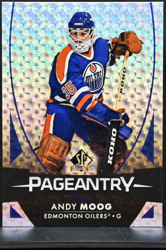2023-24 SP Authentic Pageantry Andy Moog P-55 Edmonton Oilers 9599
