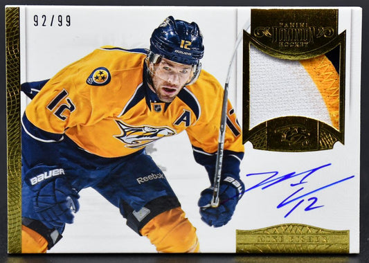 Carte Panini Dominion Auto Patch 2013-14 Mike Fisher AP-MF Auto 92/99