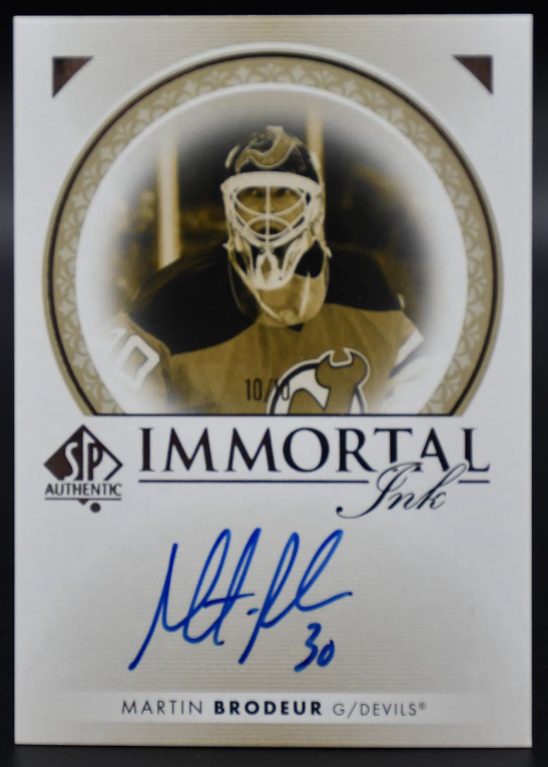 2022-23 SP Authentic Martin Brodeur II-MB New Jersey Devils Auto