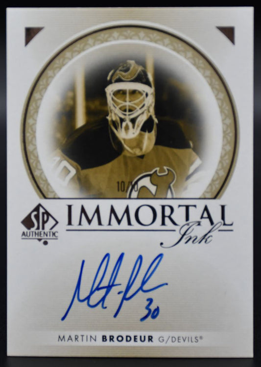 2022-23 SP Authentic Martin Brodeur II-MB New Jersey Devils Auto