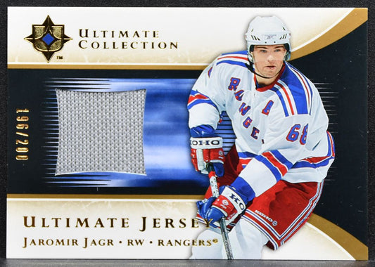 2006-07 UD Ultimate Collection Jerseys Jaromir Jagr Rangers 196/200 Jersey 2327