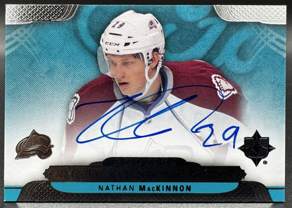 2013-14 UD Ultimate Collection Signatures - Rookies Nathan MacKinnon RC AUTO