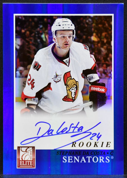 2011-12 Panini Elite Rc Autographs Stephane Da Costa 253 Senators RC Auto 6207