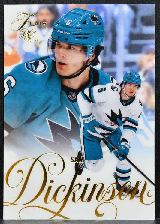 2025-26 Flair Sam Dickinson 197 San Jose Sharks RC 5398