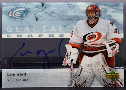 2007-08 UD Ice Glacial Graphs Cam Ward GG-CW RC Auto