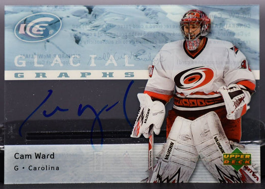 2007-08 UD Ice Glacial Graphs Cam Ward GG-CW RC Auto