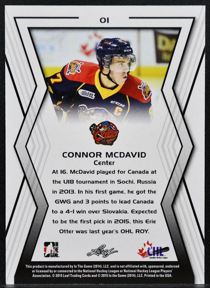 2015-16 In The Game CHL Draft Connor McDavid 01 Erie Otters 7710