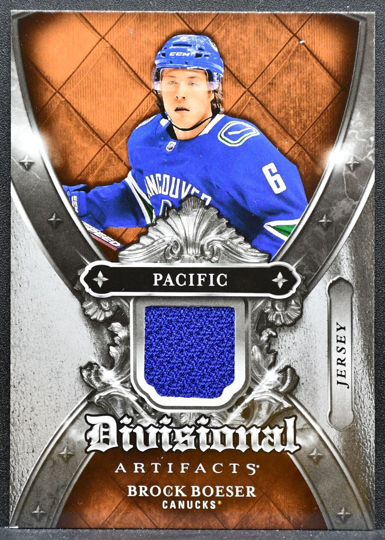 2018-19 Upper Deck Artifacts Divisional Brock Boeser DA-BO Canucks Jersey 4775
