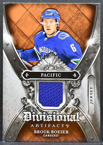2018-19 Upper Deck Artifacts Divisional Brock Boeser DA-BO Canucks Jersey 4775