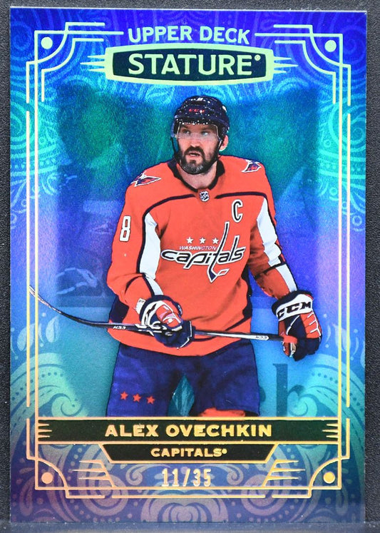 2022-23 Upper Deck Stature Blue Alex Ovechkin 93 Washington Capitals 11/35 1336