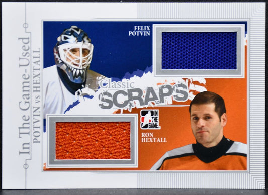 2014-15 ITG-Used Classic Scraps Dual Silver Potvin/Hextall Jersey 1730