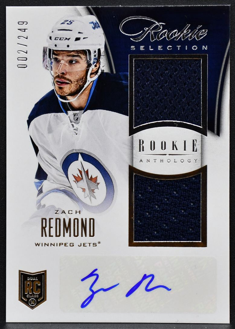 2013-14 Panini Anthology  Redmond 194 Winnipeg Jets RC Auto 002/249 Jersey 0362
