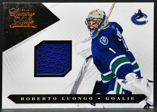 2010-11 Panini Luxury Suite Jersey Roberto Luongo 70 Canucks 557/599 Jersey 2792