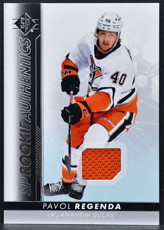 2022-23 SP Rookie Authentics Jersey Pavol Regenda 128 Anaheim Ducks RC Jersey 7437
