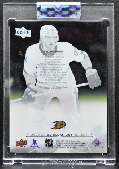 2022-23 UD Clear Cut 2022-23 Rookie Exclusives Regenda RC Auto 14/65 3357