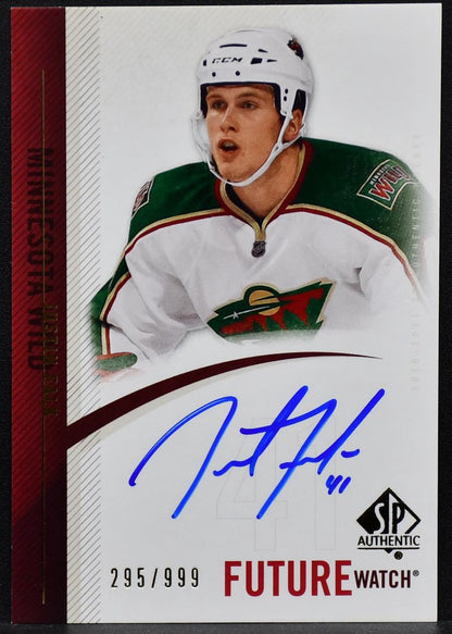 2010-11 SP Authentic Future Watch Auto Justin Faulk 273 Minnesota RC Auto /999