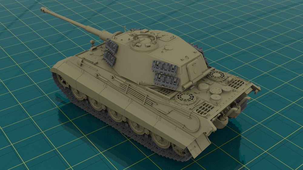 ICM 1/35 Pz.Kpfw.VI Ausf.B King Tiger with Henschel Turret (late production), WWII German Heavy Tank