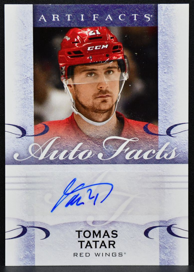 2014-15 Upper Deck Artifacts Autofacts Tomas Tatar A-TT Red Wings Auto 7389