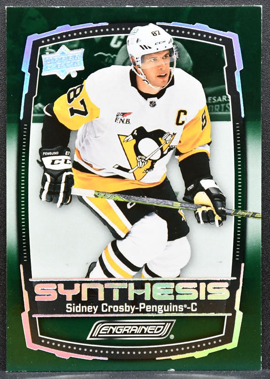2023-24 Upper Deck Engrained Synthesis Sidney Crosby S-34 Penguins 5947