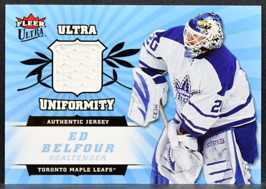 2006-07 Fleer Ultra Ultra Uniformity Ed Belfour U-EB Maple Leafs Jersey 3042