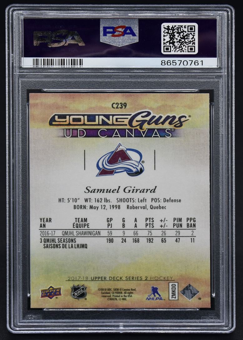 2017-18 UD Series 2 Samuel Girard C239 RC