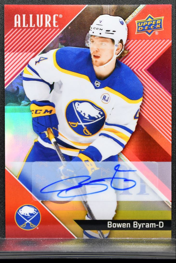 2024-25 Upper Deck Allure Red Rainbow Auto Bowen Byram Buffalo Sabres Auto 9799