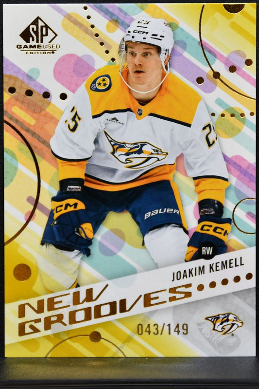 2025-26 SP Game Used New Grooves Gold Joakim Kemell NG-20 Predators RC /149 9988