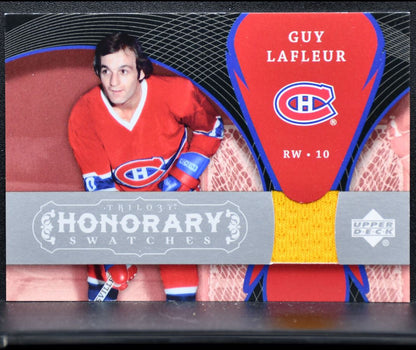 2007-08 Upper Deck Trilogy Honorary Swatches Guy Lafleur Canadiens Jersey 8662