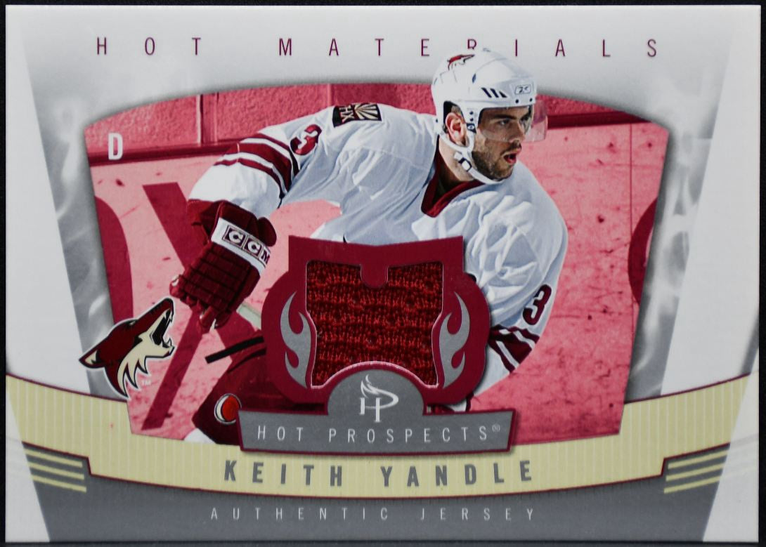 2006-07 Fleer Hot Prospects Materials Keith Yandle HM-KY Coyotes Jersey 0795