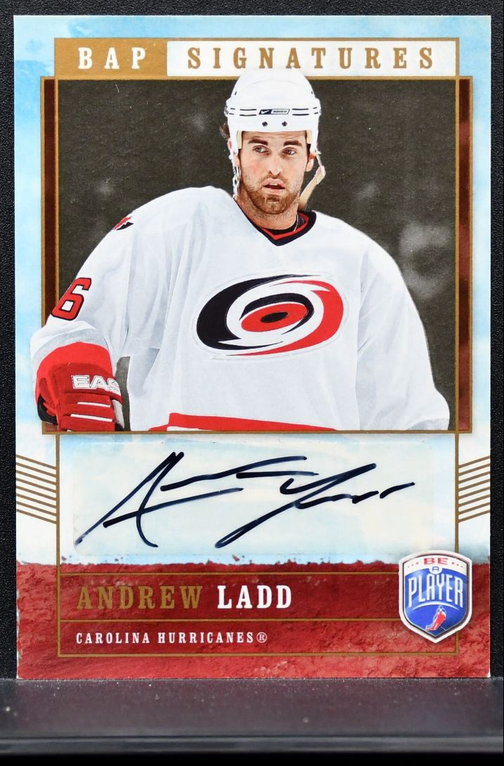 2006-07 Upper Deck Be A Player Signatures Andrew Ladd AL Hurricanes Auto 0246