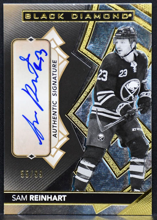 2020-21 UD Black Diamond Pure Black Auto Sam Reinhart BDB-SR Auto 55/99