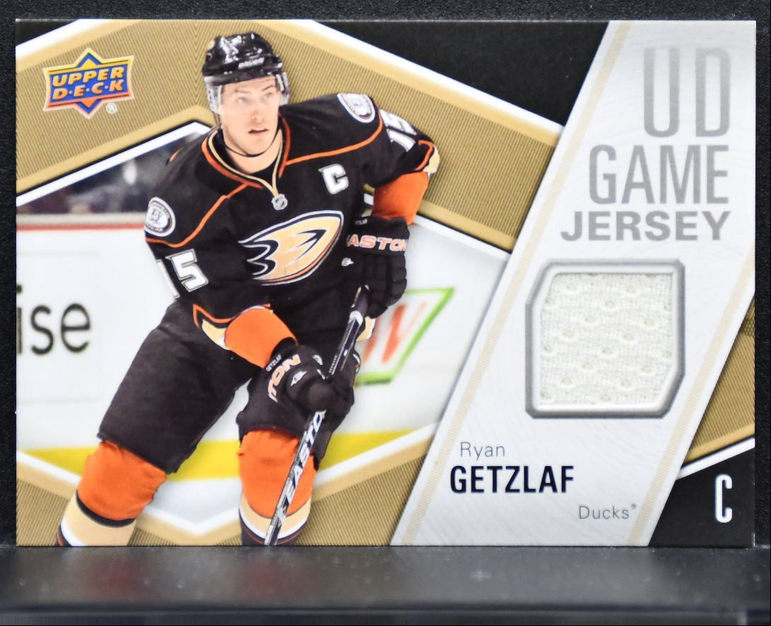 2011-12 UD Series 1 UD Game Jerseys Ryan Getzlaf GJ-RG Mighty Ducks Jersey 4718