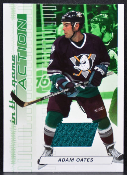 2003-04 In The Game Action Jerseys Adam Oates Anaheim Mighty Ducks Jersey 5210