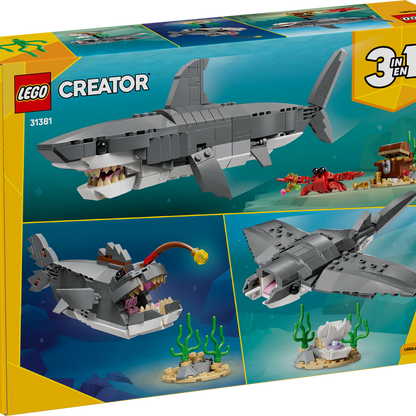 Fierce Shark with a Treasure Chest (31381)